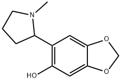 6-(1-甲基-2-吡咯烷基)-1,3-苯并二恶茂-5-醇,1296674-47-9,结构式