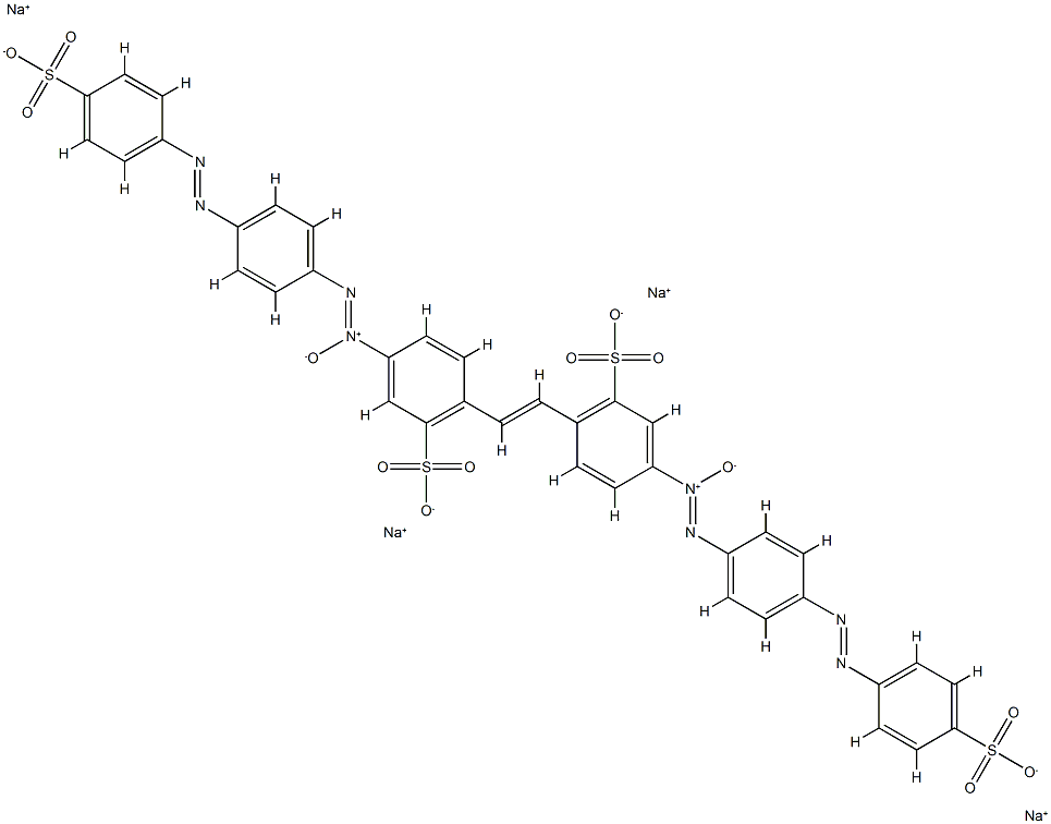 129916-44-5 Benzenesulfonic acid, 2,2'-(1,2-ethenediyl)bis[ 5-[[4-[(4-sulfophenyl)azo]phenyl]azoxy]-, tetrasodium salt