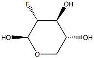 beta-D-Xylopyranose, 2-deoxy-2-fluoro- (9CI) 化学構造式