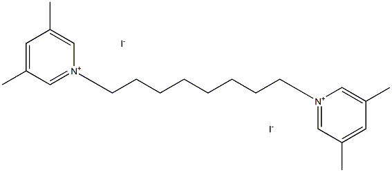 Pyridinium, 1,1'-(1,8-octanediyl)bis[3,5-dimethyl-, diiodide 结构式