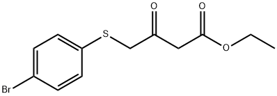 Ethyl 4-[(4-bromophenyl)thio]-3-oxobutanoate,130106-00-2,结构式