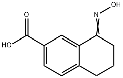 2-Naphthalenecarboxylicacid,5,6,7,8-tetrahydro-8-(hydroxyimino)-(9CI) Struktur
