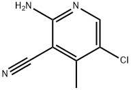 2-Amino-5-chloro-4-methylnicotinonitrile Struktur
