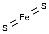 二硫化亚铁,1309-36-0,结构式