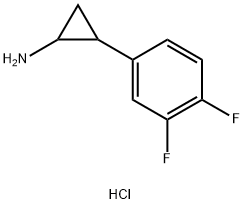 2-(3,4-二氟苯基)环丙胺盐酸 结构式