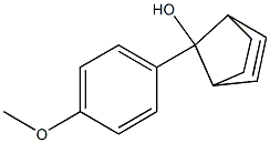 (1β,4β,7-anti)-7-(4-Methoxyphenyl)bicyclo[2.2.1]hept-2-en-7-ol 结构式