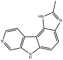 Pyrido[4,3:4,5]pyrrolo[3,2-e]benzimidazole,  1,6-dihydro-2-methyl- Structure