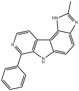 Pyrido[4,3:4,5]pyrrolo[3,2-e]benzimidazole,  1,6-dihydro-2-methyl-7-phenyl- Structure