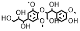 erythro-Guaiacylglycerol beta-threo-syringylglycerol ether Struktur