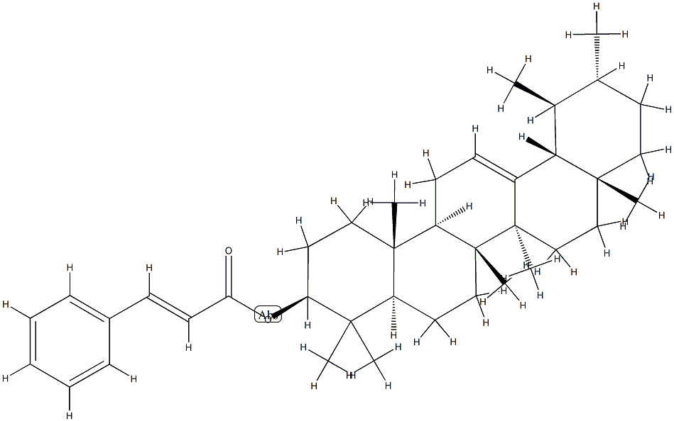 Urs-12-en-3β-ol 3-phenylpropenoate 结构式