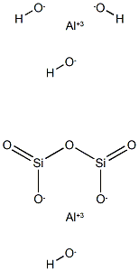 カオリン, 一水和物 化学構造式