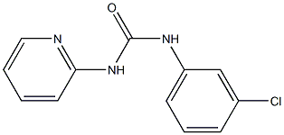 N-(3-chlorophenyl)-N'-(2-pyridinyl)urea Structure