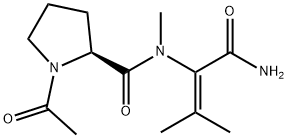 acetylprolyl-alpha,beta-dehydrovaline methylamide Structure