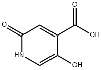 5 - 羟基-2 - 氧代-1,2 - 二氢吡啶-4 - 羧酸 结构式