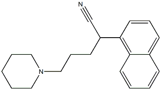 α-(3-Piperidinopropyl)-1-naphthaleneacetonitrile Structure
