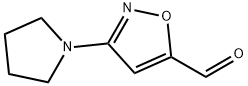 5-Isoxazolecarboxaldehyde,3-(1-pyrrolidinyl)-(9CI) Structure