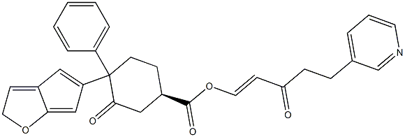 3A,4,5,6a-hexahydro-2-oxo-4-(3-oxo-5-(3-pyridyl)-1-pentenyl)-2H-cyclopenta(b)furan-5-yl(1,1'-biphenyl)-4-carboxylate|