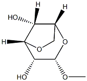 Methyl 3,6-anhydro-α-D-glucopyranoside 结构式