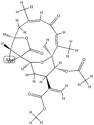 2-[(1R,2S,4R,5R,6S,7Z,10Z,13R,17R)-5-Acetyloxy-6-hydroxy-7,11-dimethyl-9,15-dioxo-14,16,18-trioxatetracyclo[11.2.2.12,6.01,17]octadeca-7,10-dien-4-yl]acrylic acid methyl ester|