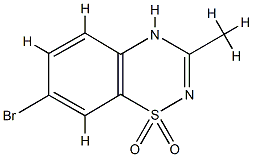 7-Bromo-3-methyl-2H-benzo[e][1,2,4]thiadiazine 1,1-dioxide Structure