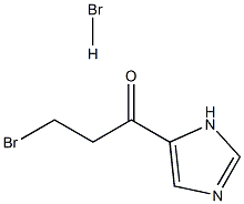 1-Propanone, 3-broMo-1-(1H-iMidazol-5-yl)-, hydrobroMide (1:1) 化学構造式
