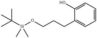 2-(3-((叔丁基二甲基甲硅烷基)氧基)丙基)苯酚 结构式