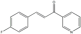 3-(4-fluorophenyl)-1-(3-pyridinyl)-2-propen-1-one Struktur