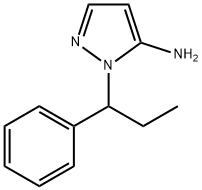 1-(1-phenylpropyl)-1H-pyrazol-5-amine 结构式