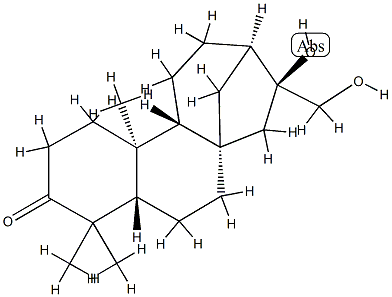 ENT-3-OXOKAURANE-16,17-DIOL, 135683-73-7, 结构式