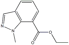 ethyl 1-methyl-1H-indazole-7-carboxylate 化学構造式