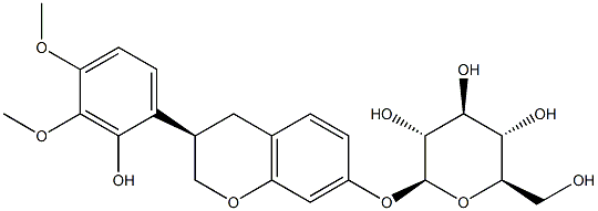 黄芪紫檀烷苷,3-羟基-9,10-二甲氧基紫檀烷,136087-29-1,结构式