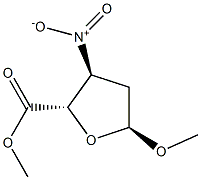 alpha-D-erythro-Pentofuranosiduronicacid,methyl2,3-dideoxy-3-nitro-,methylester(9CI) 化学構造式