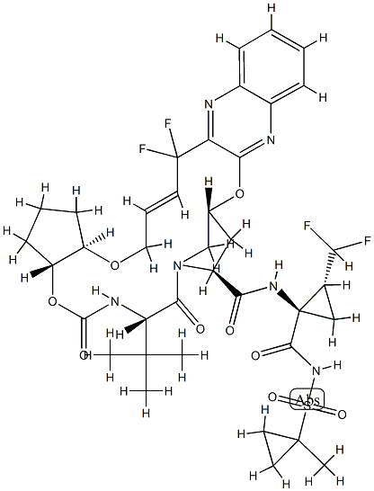 グレカプレビル 化学構造式