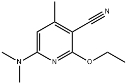 3-Pyridinecarbonitrile,6-(dimethylamino)-2-ethoxy-4-methyl-(9CI) Structure