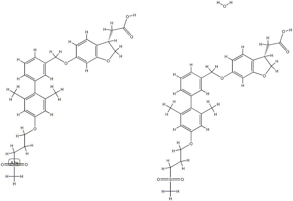 ファシグリファム水和物 化学構造式