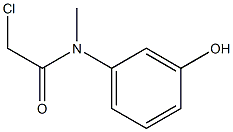 2-chloro-N-(3-hydroxyphenyl)-N-methylacetamide,1378468-95-1,结构式