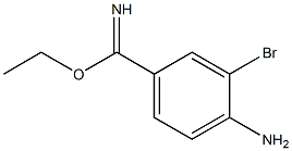 ethyl 4-amino-3-bromobenzimidate 化学構造式
