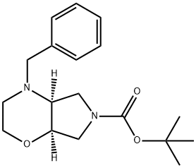 Cis-Tert-Butyl 4-Benzylhexahydropyrrolo[3,4-B][1,4]Oxazine-6(2H)-Carboxylate(WX102187) Struktur