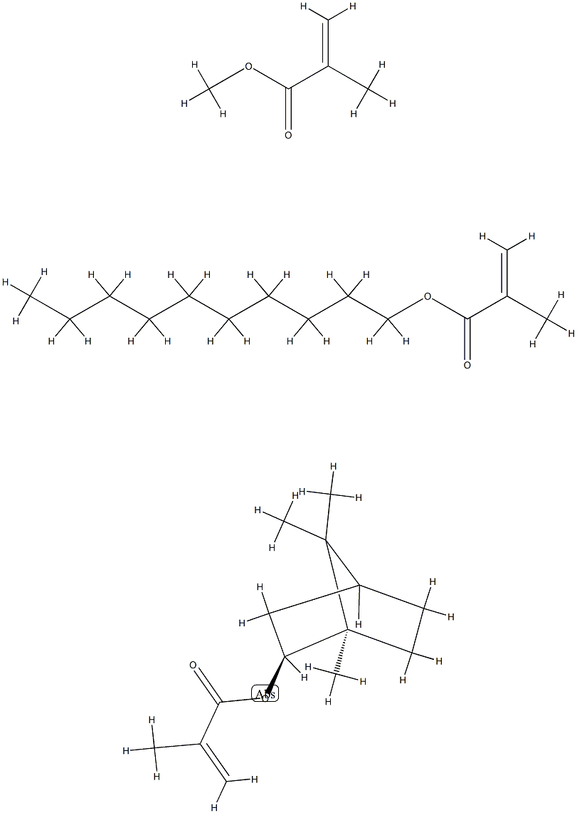methylmethacrylate-n-decylmethacrylate-isobornylmethacrylate,138366-79-7,结构式