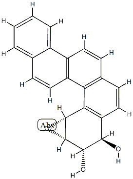 R-9,T-10-DIHYDROXY-C-11,12-OXY-9,10,11,12-TETRAHYDROBENZO[C]CHRYSENE,139237-88-0,结构式