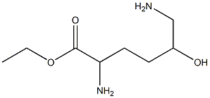 ethyl 2,6-diamino-5-hydroxyhexanoate Structure