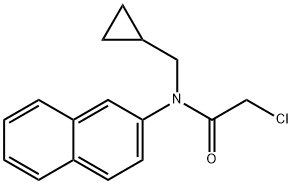 2-chloro-N-(cyclopropylmethyl)-N-(naphthalen-2-yl)acetamide Structure