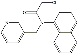 2-chloro-N-(naphthalen-1-yl)-N-((pyridin-3-yl)methyl)acetamide Structure