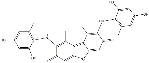 苔红素,1400-62-0,结构式