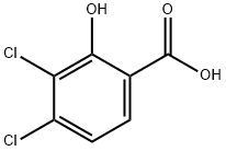 3,4-dichloro-2-hydroxybenzoic acid 化学構造式