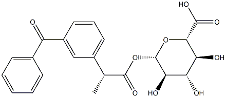 (R)-Ketoprofen Acyl-β-D-glucuronide Structure