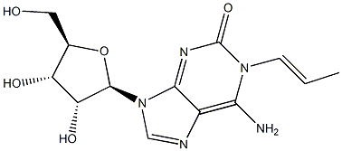 1-allylisoguanosine Structure