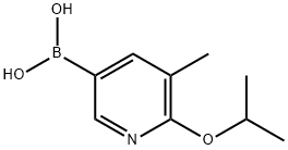 2-异丙氧基-3-甲基吡啶-5-硼酸, 1402238-33-8, 结构式