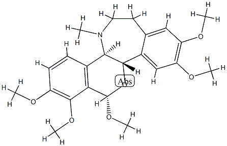 (6α)-2,3,8β,10,11-Pentamethoxy-16-methylrheadan 结构式