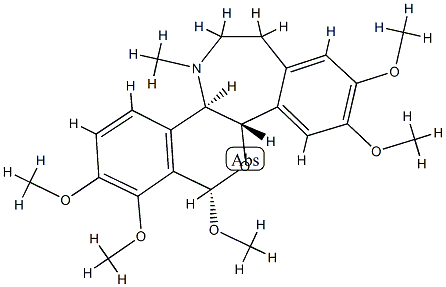 (6α)-2,3,8β,10,11-ペンタメトキシ-16-メチルレアダン 化学構造式